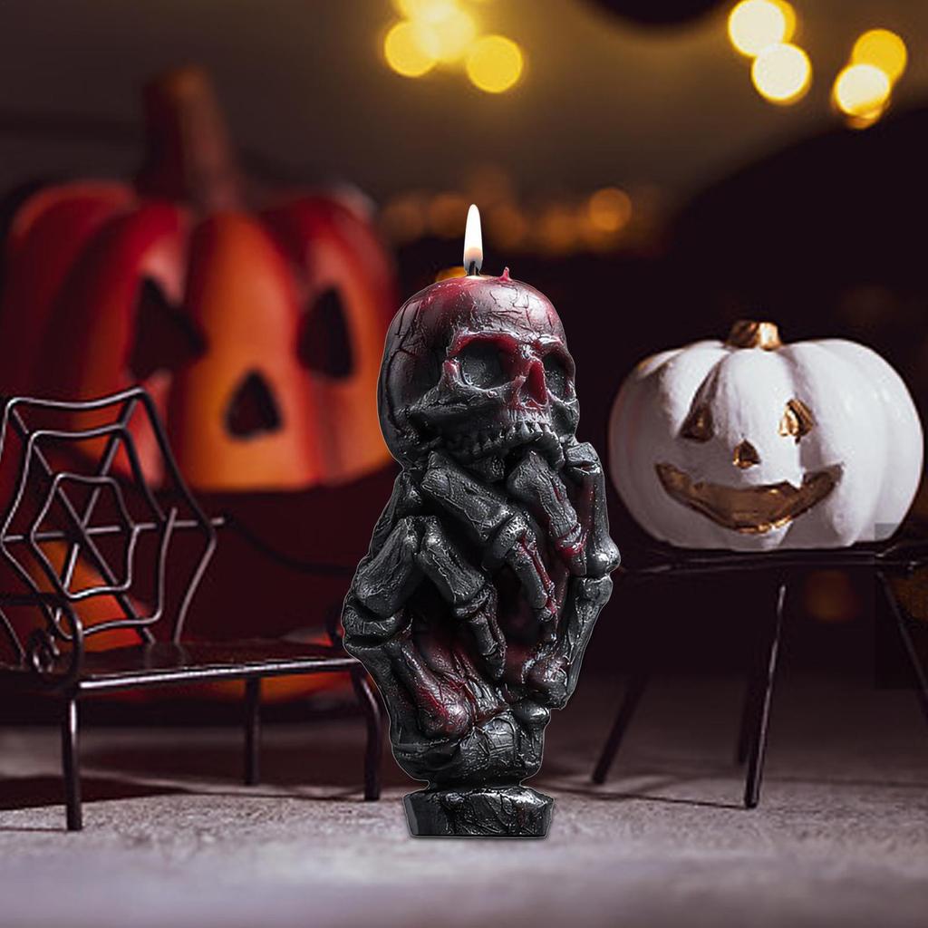 Totenkopf Kerzenform Skelett Epoxidharz Gießform Halloween Dekoration Seifenherstellung Partyzubehör Für Erwachsene Frauen Kinder