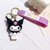 Sanrio Anime Keychain Kawaii Black Beauty My Melody Keychain Kuromi Cute Cross dressing Keychain Couple Small Gift