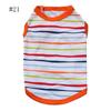 Summer Striped Dog Shirt Cotton Casual Pet Vest Comfortable Dog Costume Puppy T-Shirt Breathable Dog Clothes