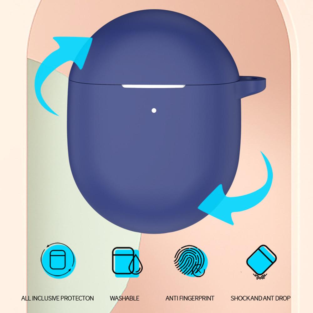 For Google Pixel Buds Pro 2 Case with Carabiner Bluetooth-compatible Earphone Silicone Protective Cover