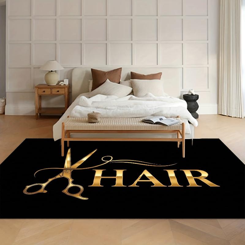 Barber Shop Entry Door Mat Dark Color Carpet Soft Living Room Rugs Kid Play Mat Non-slip Doorways Decor Gift Outdoor Carpets