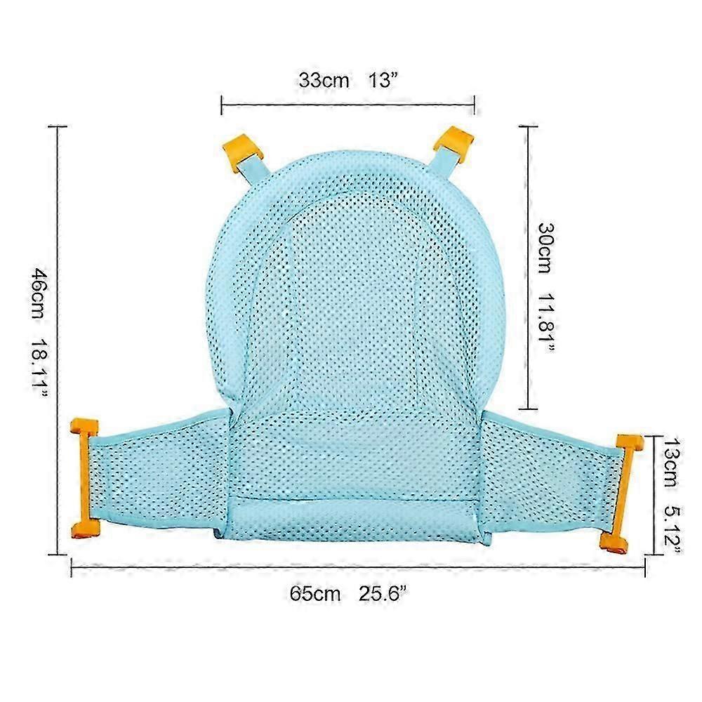 Adjustable Baby Bath Mat and Shower Net - Newborn Bathtub Support