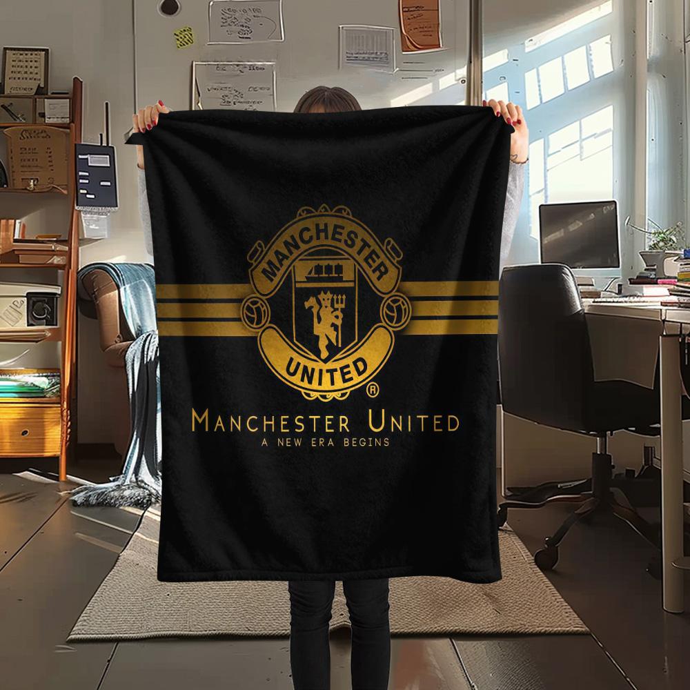 Man United3 Flannel Blanket, High Quality Comfortable for All Seasons, Home Decor, Warmth and Comfort