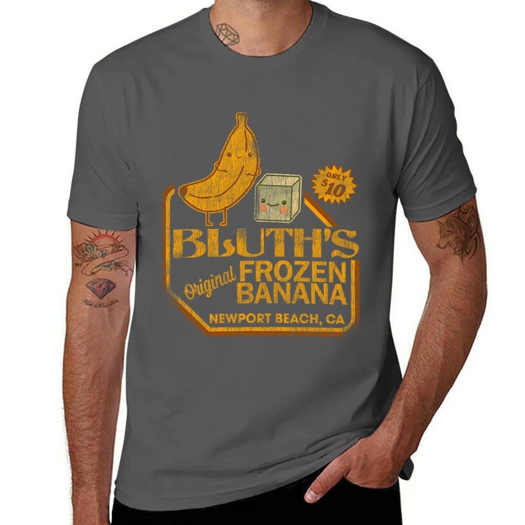 Arrested Development T-ShirtRetro Distressed Bluth's Banana Stand T-Shirt tops customs funny t shirts men