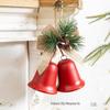 Cross Metal Color Bell Christmas Ornament