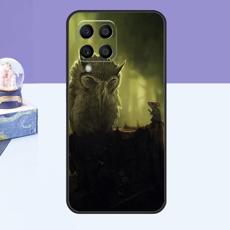 Чехол Животное Сова Для Samsung Galaxy M15 M55 M35 M33 M21 M31 M16 M36 M56 M53 M13 M12 M32 M52 M14 M34 M54 Samsung M11