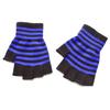 Striped Stripey Unisex One Size Fingerless Gloves Gothic Knitting Fingerless Gloves Winter Warm Elastic Comfortable Gloves