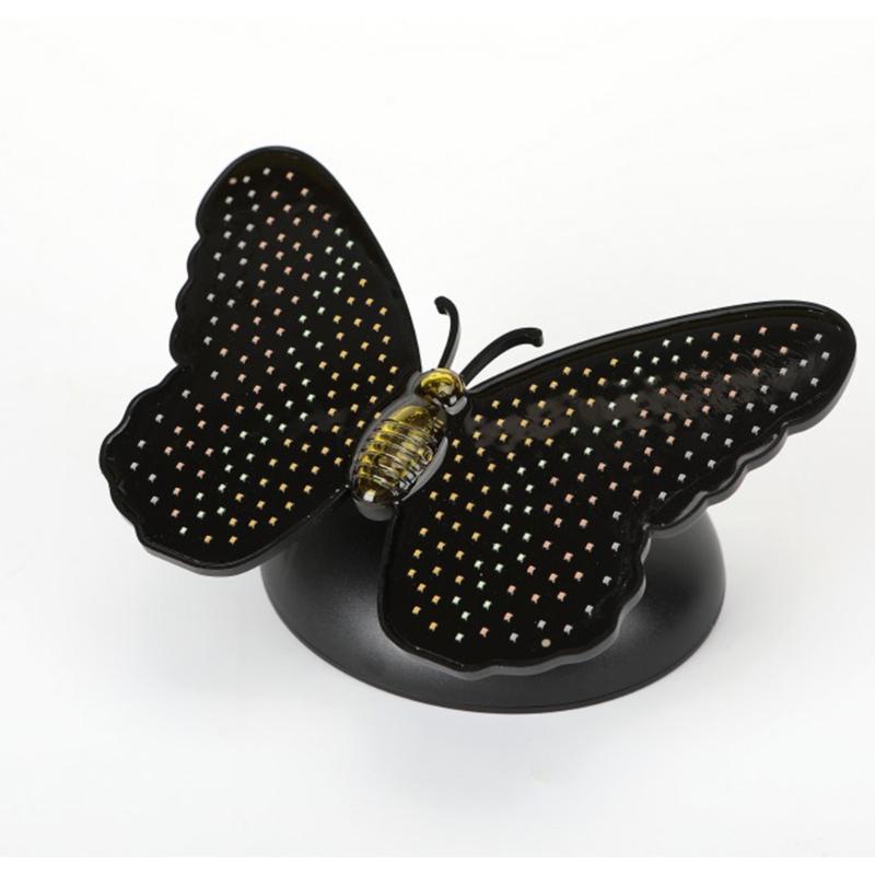 Entryway Solar Butterfly Light with LED Accent, Rechargeable Battery, Approx 7.09 X 5.12 In Size, ABS Exterior Housing, and Single Lamp