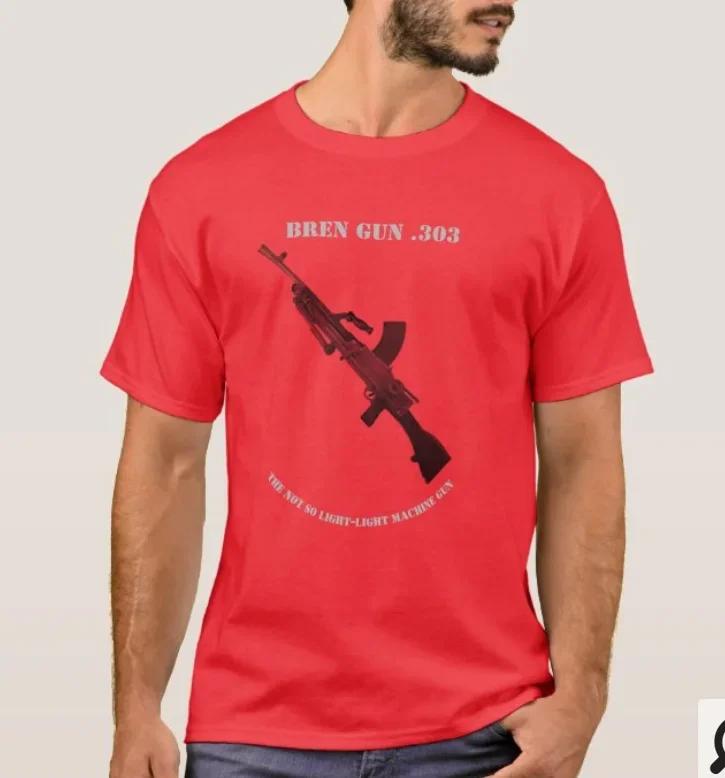 

WWII British Bren Gun 303Light Machine Gun TShirt Summer Cotton Short Sleeve ONeck Mens T Shirt New S3XL S