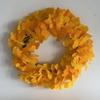 Elegant Thanksgiving Festive Door Decoration 15.75inch Artificial Ginkgo Biloba Leaf Christmas Wreath Fade Resistant