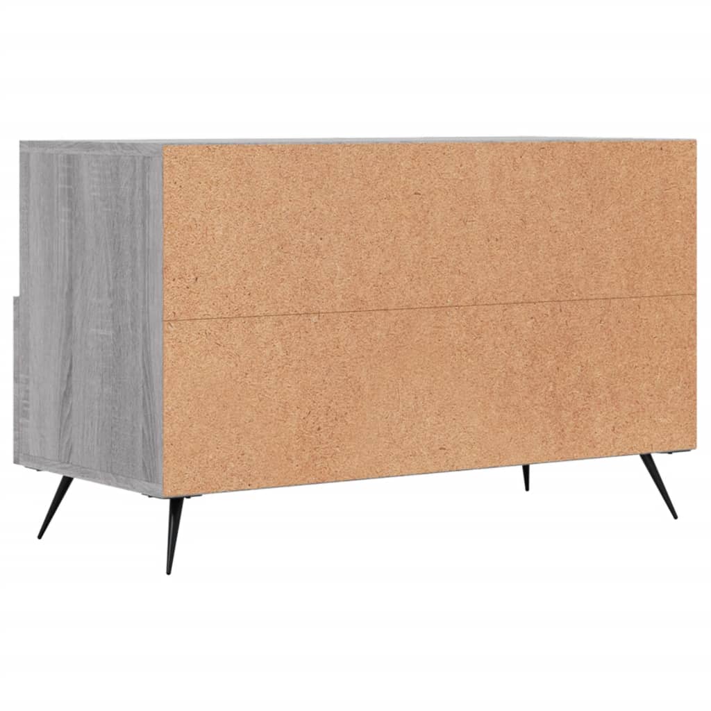 TV Cabinet Gray Sonoma 80 x 36 x 50 cm Particleboard