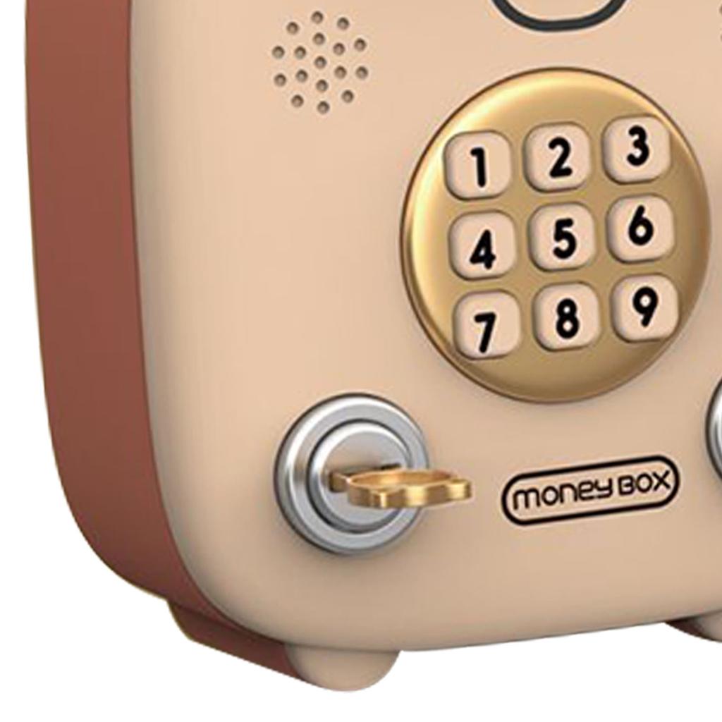 Mini Piggy Bank Singing Electronic Piggy Bank Money Storage Box with Fingerprint Password Face