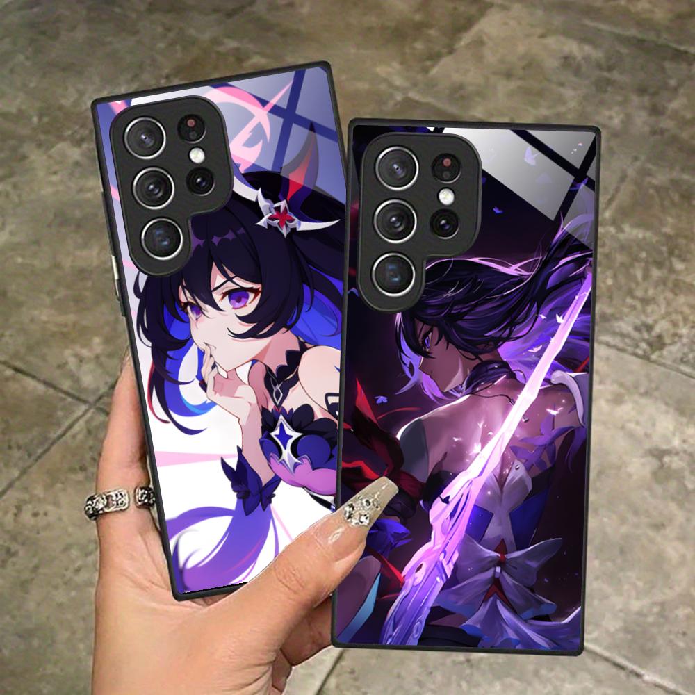 HSR Seele Glas Handyhülle für Samsung Galaxy A56 55 54 53 52 51 36 35 34 23 16 15 5G Buntes Cover