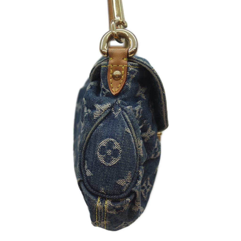 LOUIS VUITTON 05 M95050 Monogram Denim Mini Pretty Shoulder bag IndigoUsed