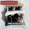 3pcs Duvet Cover Set (1*Duvet Cover + 2*Pillowcase, Without Core), Custom Name Final Fantasy Pattern Bedding Set, Home Bedroom Decor Gift