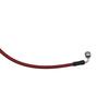 300mm-2200mm 28 & 90 Degree Motorcycle Dirt Bike Hydraulic Steel Brake Hose Line Cable M10 Banjo Pipe Line Braided Oil Hose Red