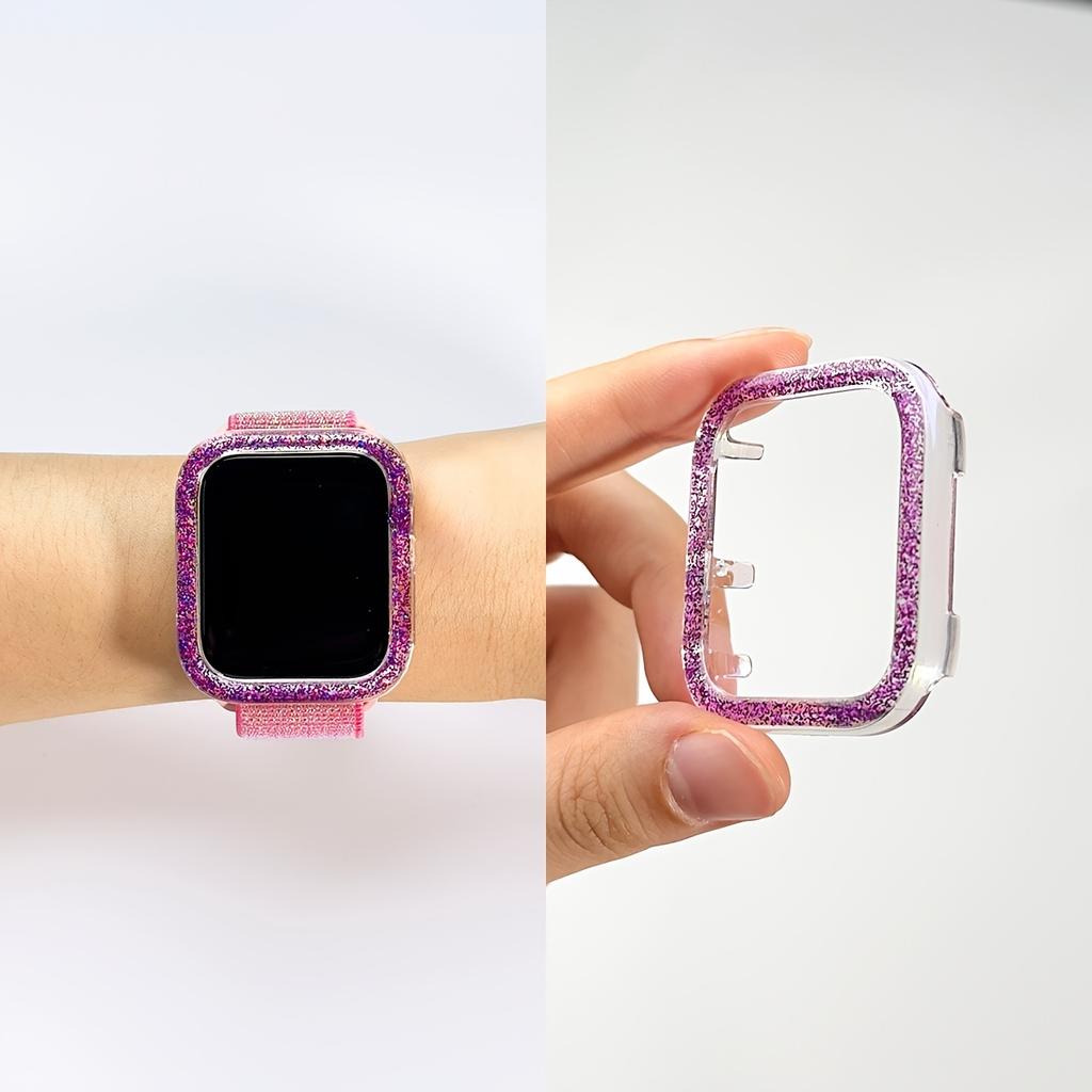 Laser Pearlescent PC Smartwatch Case for Apple Watch Ultra Series 7/8 Compatible with 38/40/41/42/44/45mm Protective Cover