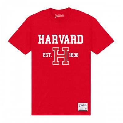 Camiseta unisex para adultos Est 1636 de la Universidad de Harvard