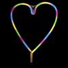 Heart-Shaped Neon Led Lamp White With Usb