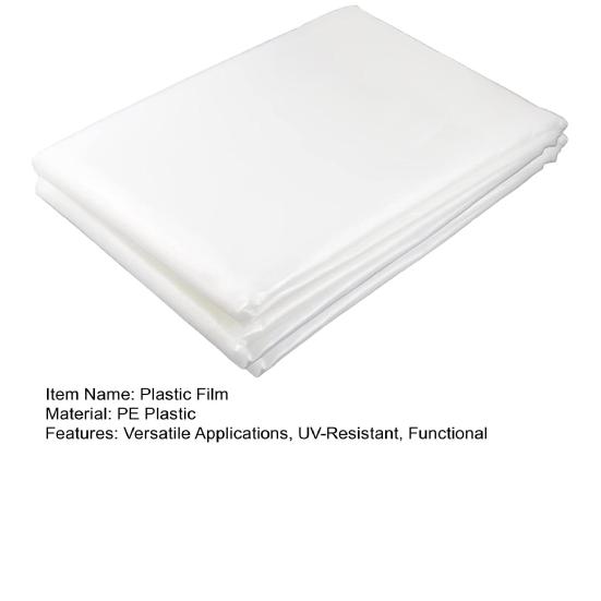 Drivhusplastark Kraftig Klar Polyetylenfilm UV-bestandig Drivhusdekkpresenning for Utendørs Bøylehus Hage Gård Landbruk