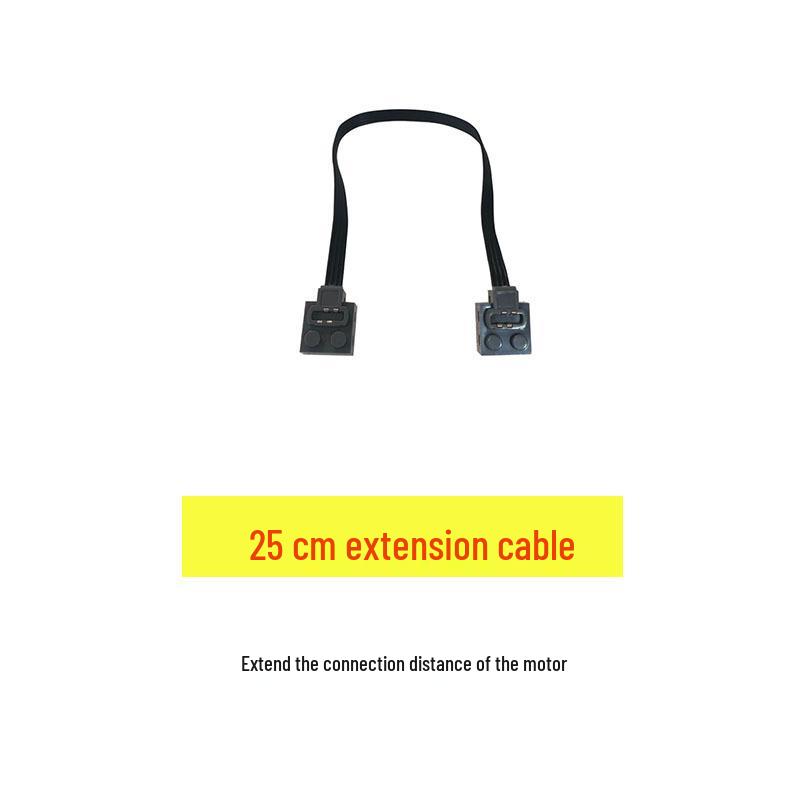 Remote Control High-Speed Motor & Battery Box for Lego Bricks with Black, Red, and Light Modifications