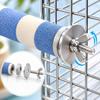 Bird Perch Scratching Stick Mounted on Cage Durable Textured Surface for Bird Nail Maintenance and Beak Conditioning Suitable for Various Bird Species