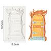 Flowers Door Silicone Mold DIY Fondant Cake Decorating Tool Sugarcraft Chocolate Candy Clay Gumpaste Mold Cupcake Baking Tool