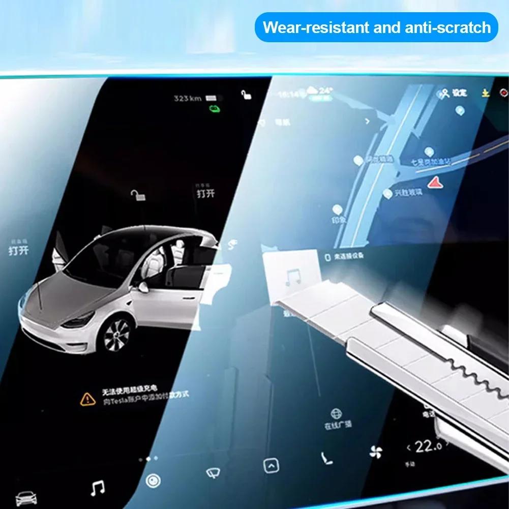 for Tesla Model 3 Highland Model Y Juniper 2025 Tempered Glass Film Protector Rear Center Control Touch Screen Protective Film
