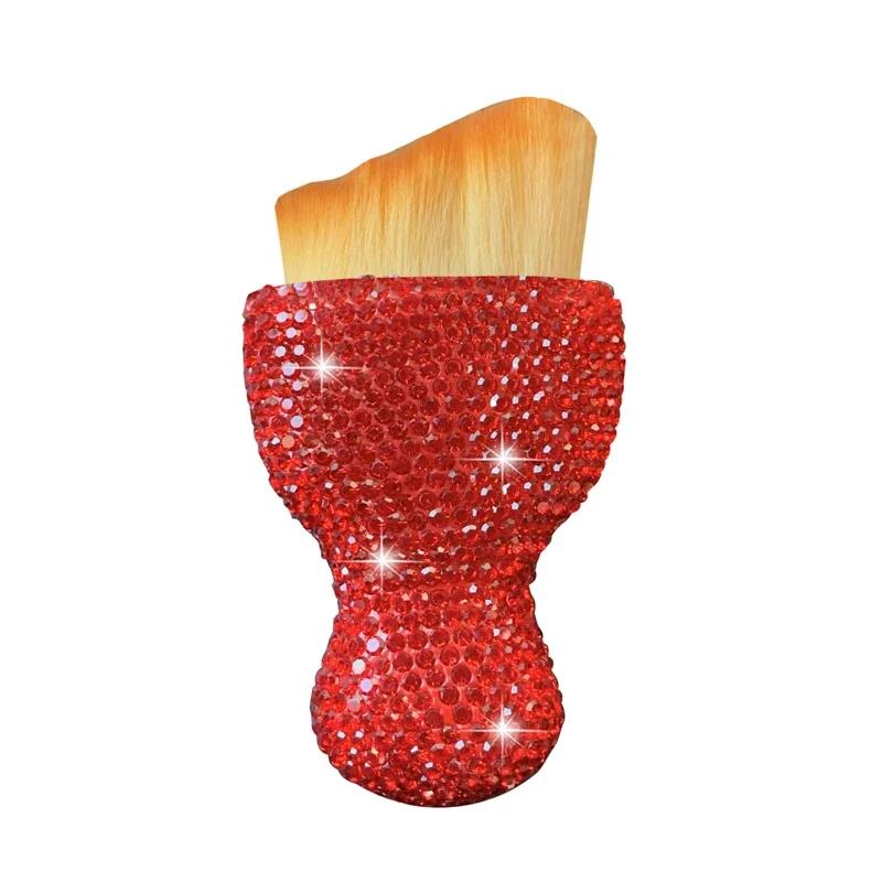 

Щетки для чистки автомобиля со стразами, щетка для чистки деталей автомобиля с мягкой щетиной, многофункциональная щетка для чистки салона автомобиля, компьютер красный