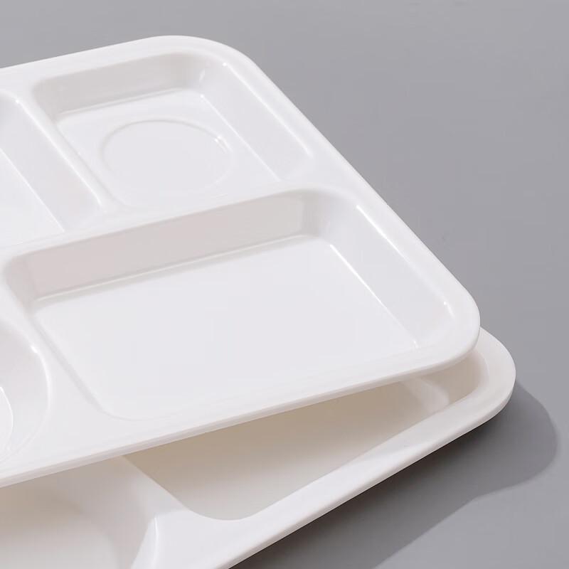 Yangge Melamin rechteckige Essensschale mit 6 Fächern