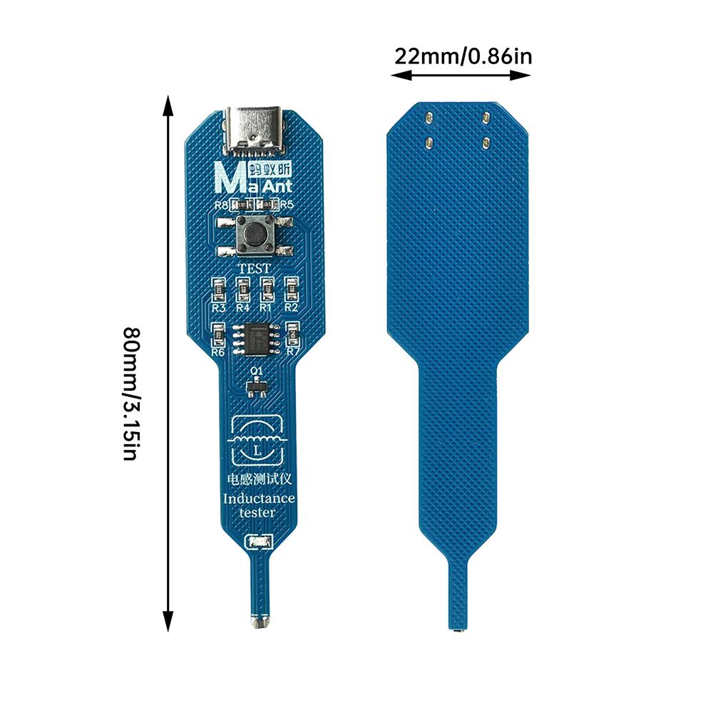 M093 Inductor Tester Motherboard Coil Tester Inductor Detector Repair Tool Type C Electromagnetic Induction Tester