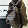 Schoolbag Korean Version Ins New High-value Solid Color Simple Niche Backpack Women's Casual Versatile Lightweight Large-capacity Backpack