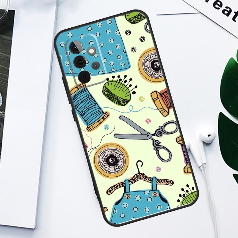 Sewing Machine For Samsung Galaxy A55 A54 A35 A15 A34 A14 A53 A33 A13 A05 A06 A16 A22 A32 A52 Phone Case