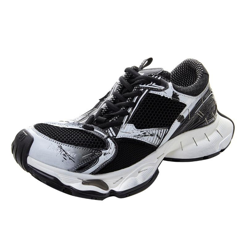 Autumn and Winter New Women's Shoes Platform Heightening Mesh Trendy Shoes Sports Shoes