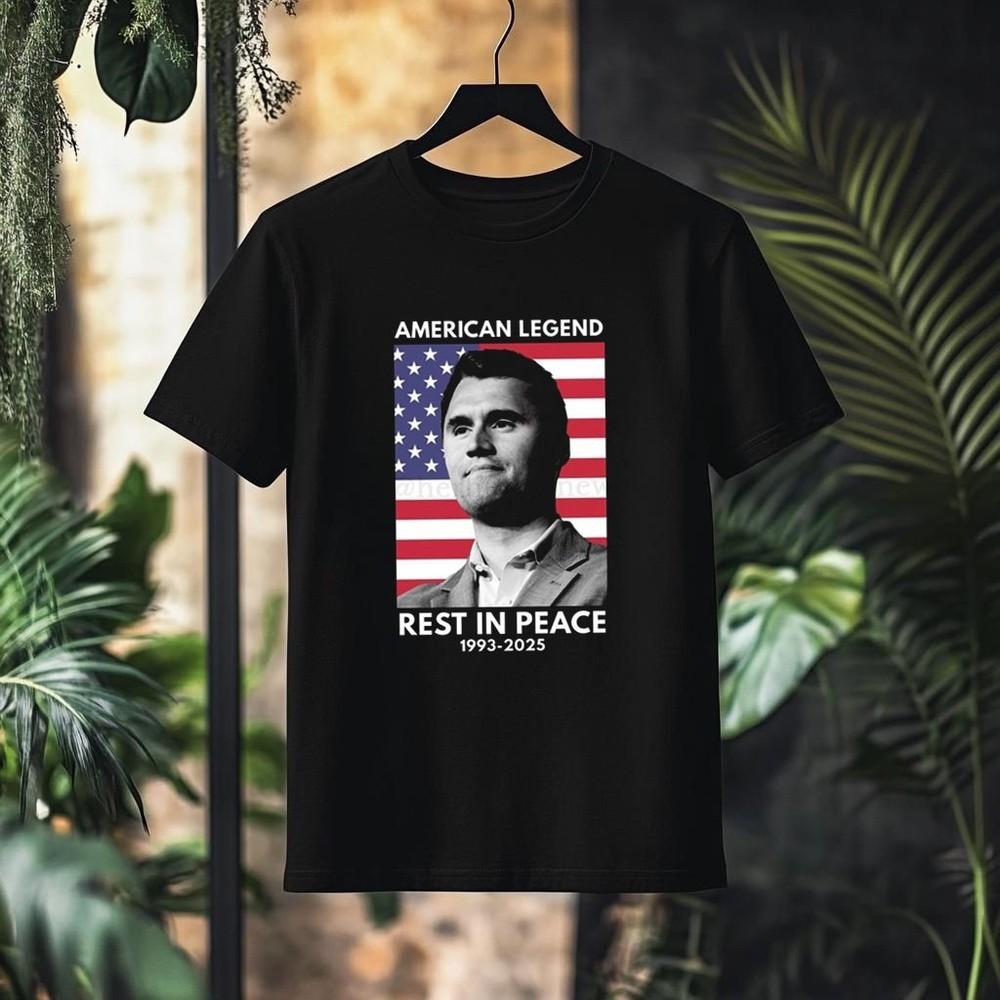 

Official American Legend Rest In Peace Charlie Kirk 1993-2025 Shirt S