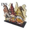 Decorative Tissue Storage for Countertop Thanksgiving Solid Wood Napkin Holder, Fall Harvest Gnome Scarecrow Turkey Table Decor Dispenser, Waterproof