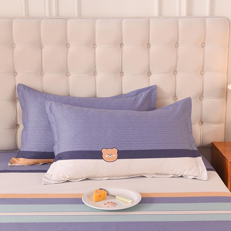 Cotton Pillowcases: Pure Cotton, Simple Style for Home, Dorms, Single & Double Rooms (Single/Pair)