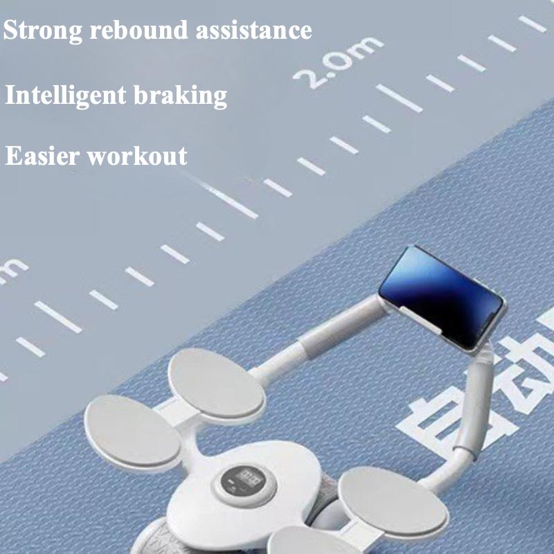 Abdominal Wheel Automatic Rebound Double Elbow Brace Abdominal Curls Exercise Abs Fitness Equipment for Home Use Men and Women Fitness Equipment