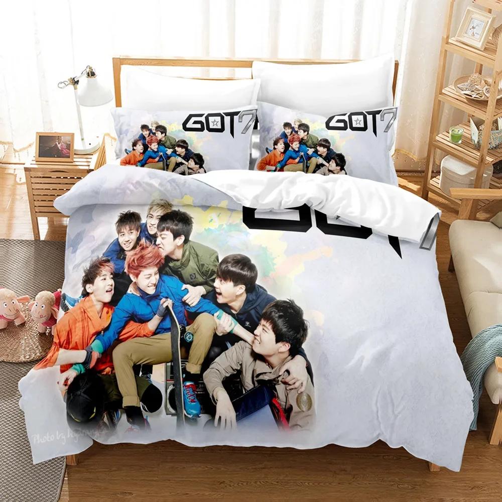 3D Druck Kpop GOT7 Bettwäsche Set Einzelbett Twin Doppelbett Queen King Cal King Größe Bettwäsche Set