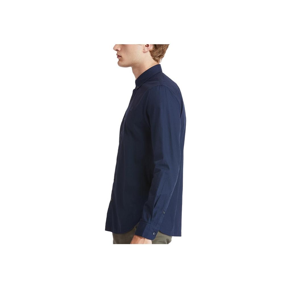 Timberland Solid Color Slim Fit Polo Shirt Men Shirts Deep-Sapphire-Blue A2BAQZ16
