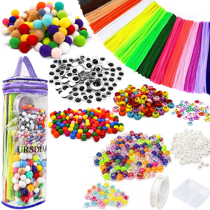 Chenille Pipe Cleaner DIY Craft Kit for Kindergarten Creative Projects