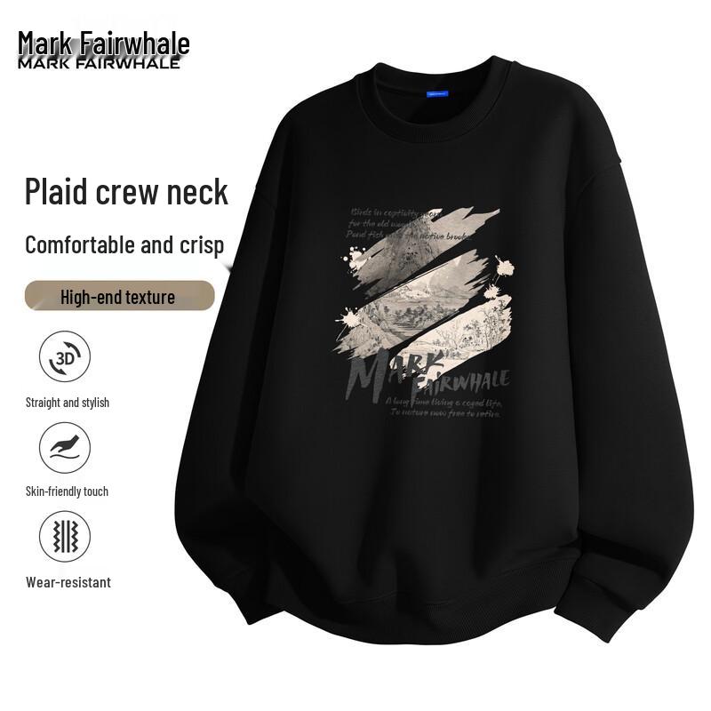 Mark Fairwhale Herren Locker Geschnittenes Rundhals-Sweatshirt