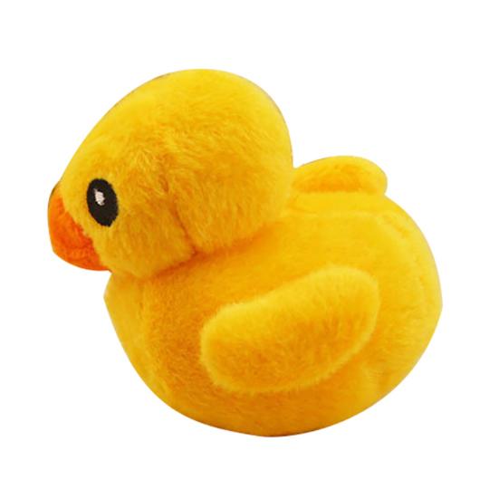 Yellow Duck Plush Toy Lovely Exquisite Soundable Yellow Duck Squeaky Stuffed Doll for Home