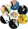 TOAOB 150 Pairs Butterfly Clutch Pin Backs Gold Silver with 3 Hot Glue DIY Jewelry Brooch Craft