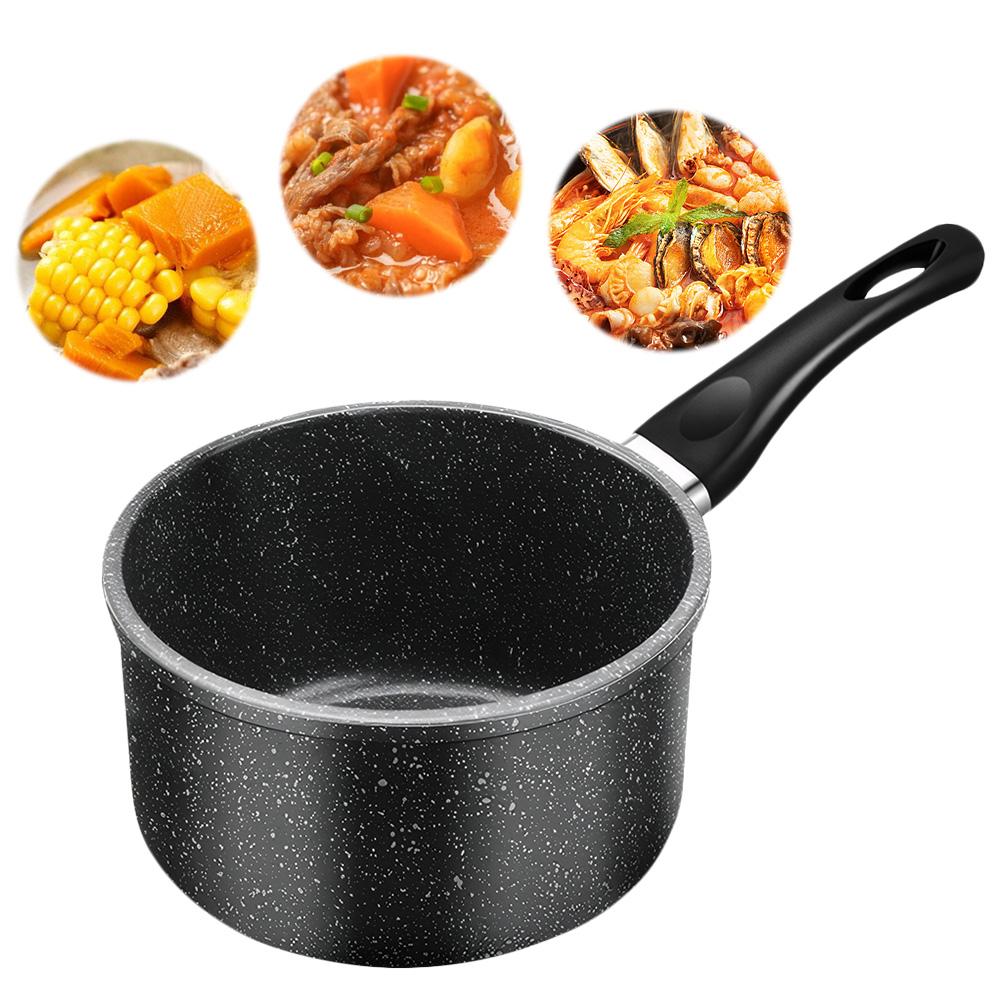 16/18/20cm Stielkasserolle Antihaft-Saucentopf Induktionsgeeignet Kochtopf zum Kochen von Spaghetti, Erwärmen von Milch, Kochen von Suppe