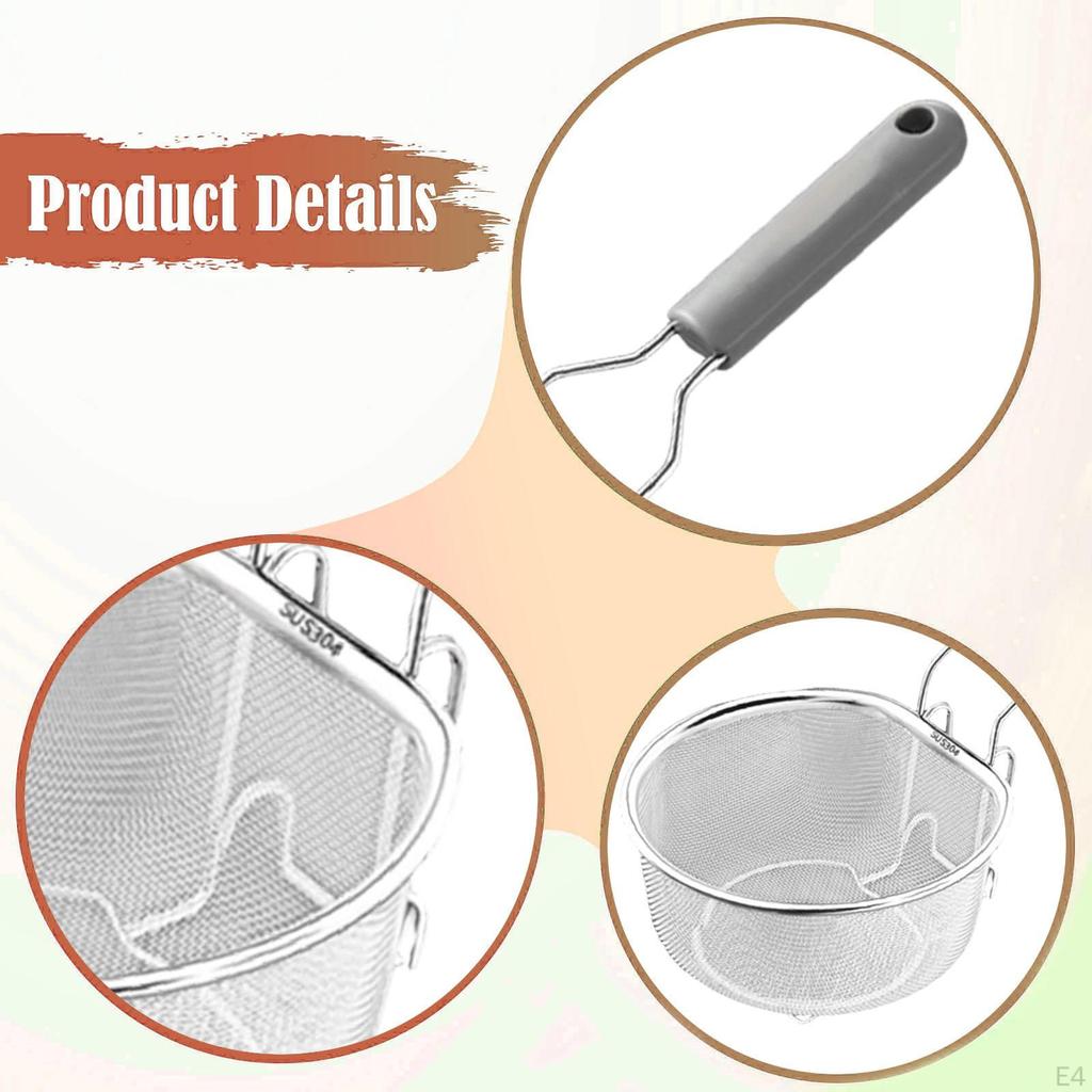 Deep Fryer Basket Chip Cookware Cooking Tool for Barbecue Restaurant Home
