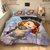 Princess Sofia Pattern Bedding Home Decoration Birthday Gift ( 1 Duvet Cover + 2 Pillowcase, Without Core),fan Merchandise.
