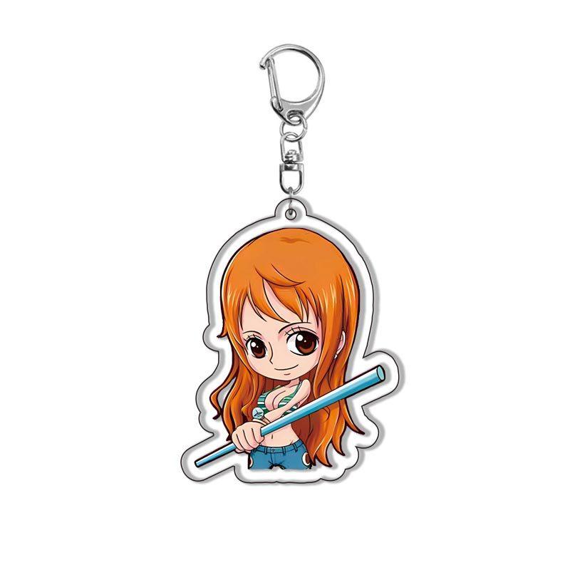 Acrylic Keychain One Piece Luffy Roronoa Zoro - related bag charms and keychains