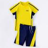 Navy Kids Swimsuit With Polyester Fabric For Water Sports And Sun Protection For Boys And Girls