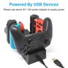 Multifunction Charging Station Dock Base for Controllers with LED Indication Light Space Saving Designing
